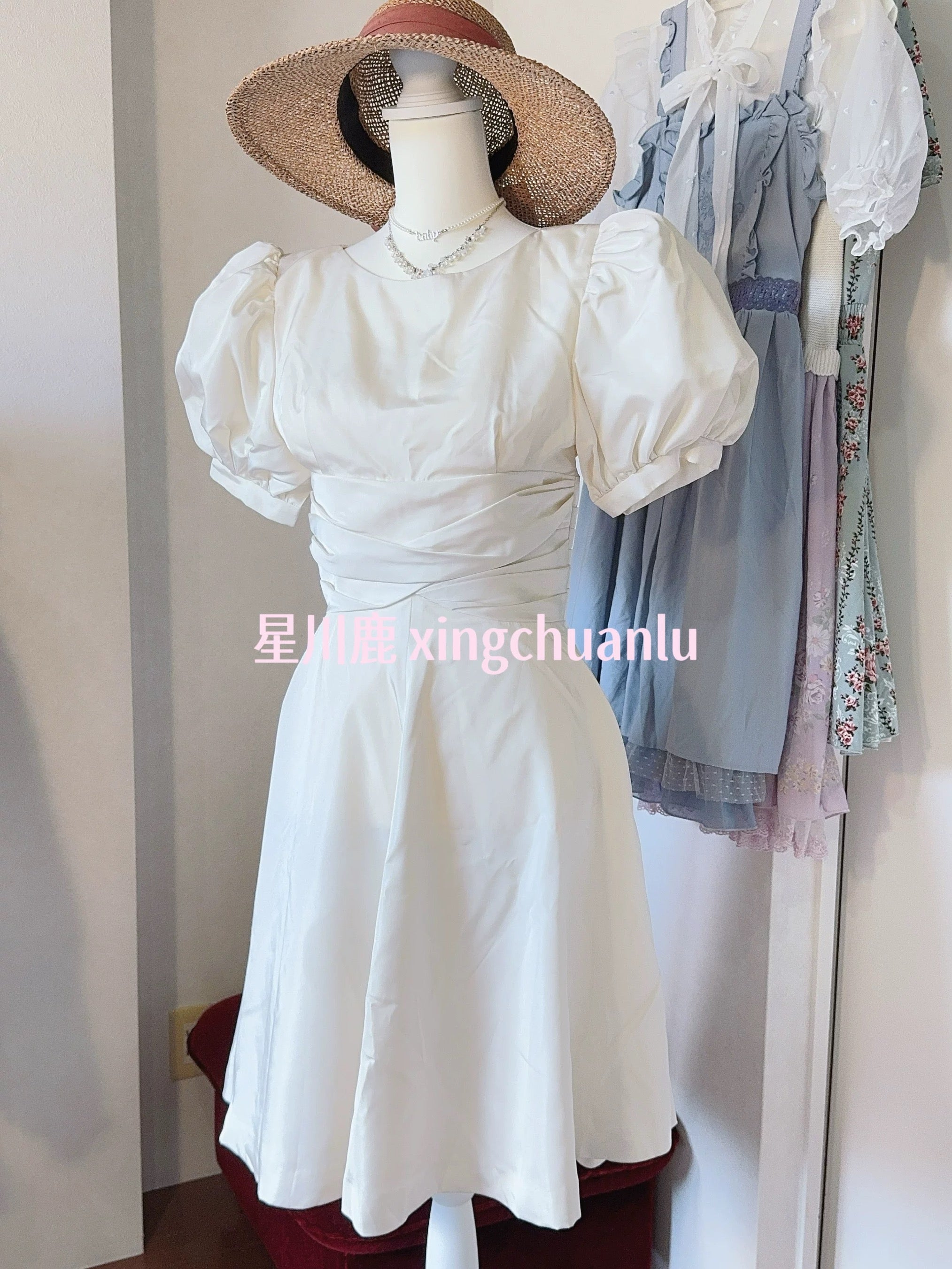 「VINTAGE」パフスリーブの初恋ワンピース