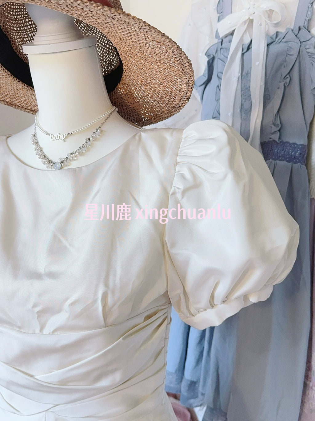 「VINTAGE」パフスリーブの初恋ワンピース