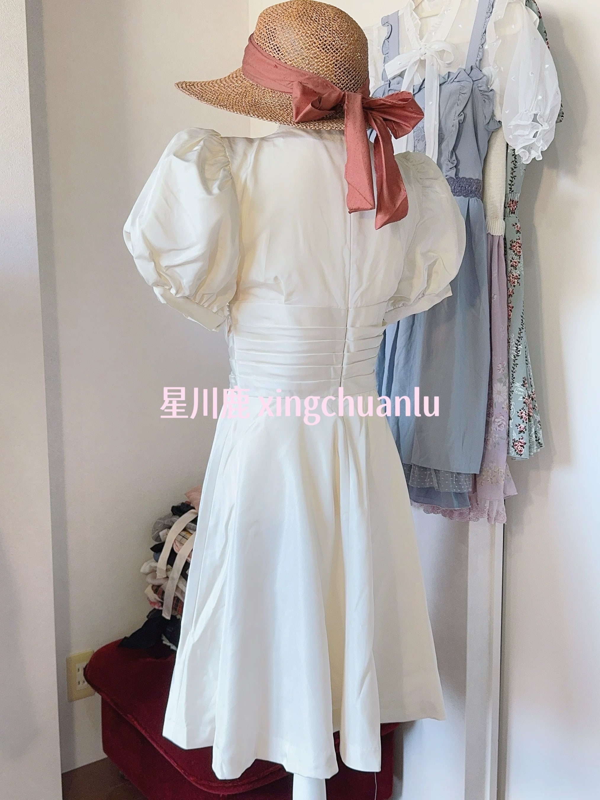 「VINTAGE」パフスリーブの初恋ワンピース